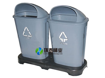 灰色戶外分類45L塑料垃圾桶HT-SL3760,灰色,戶外,分類,45L,塑料,垃圾桶,HT-SL3760,