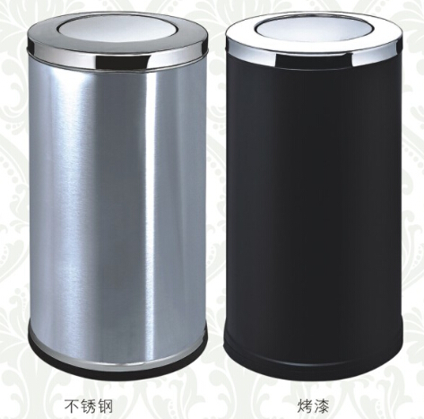港式烤漆推蓋室內垃圾桶